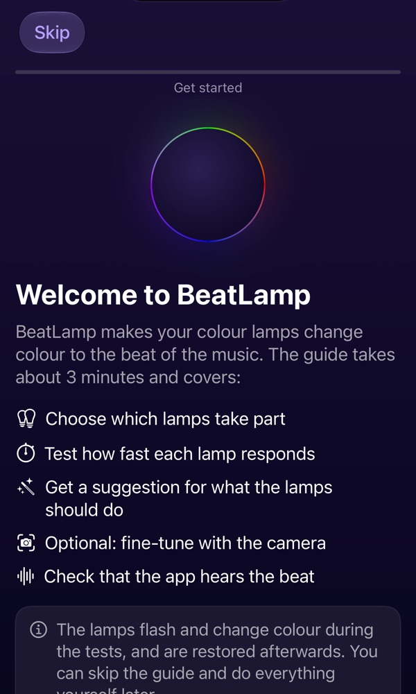 BeatLamp's getting started guide
