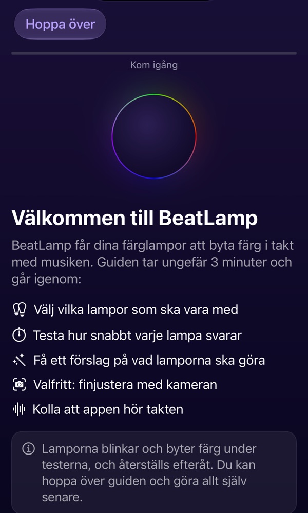 BeatLamps guide för att komma igång